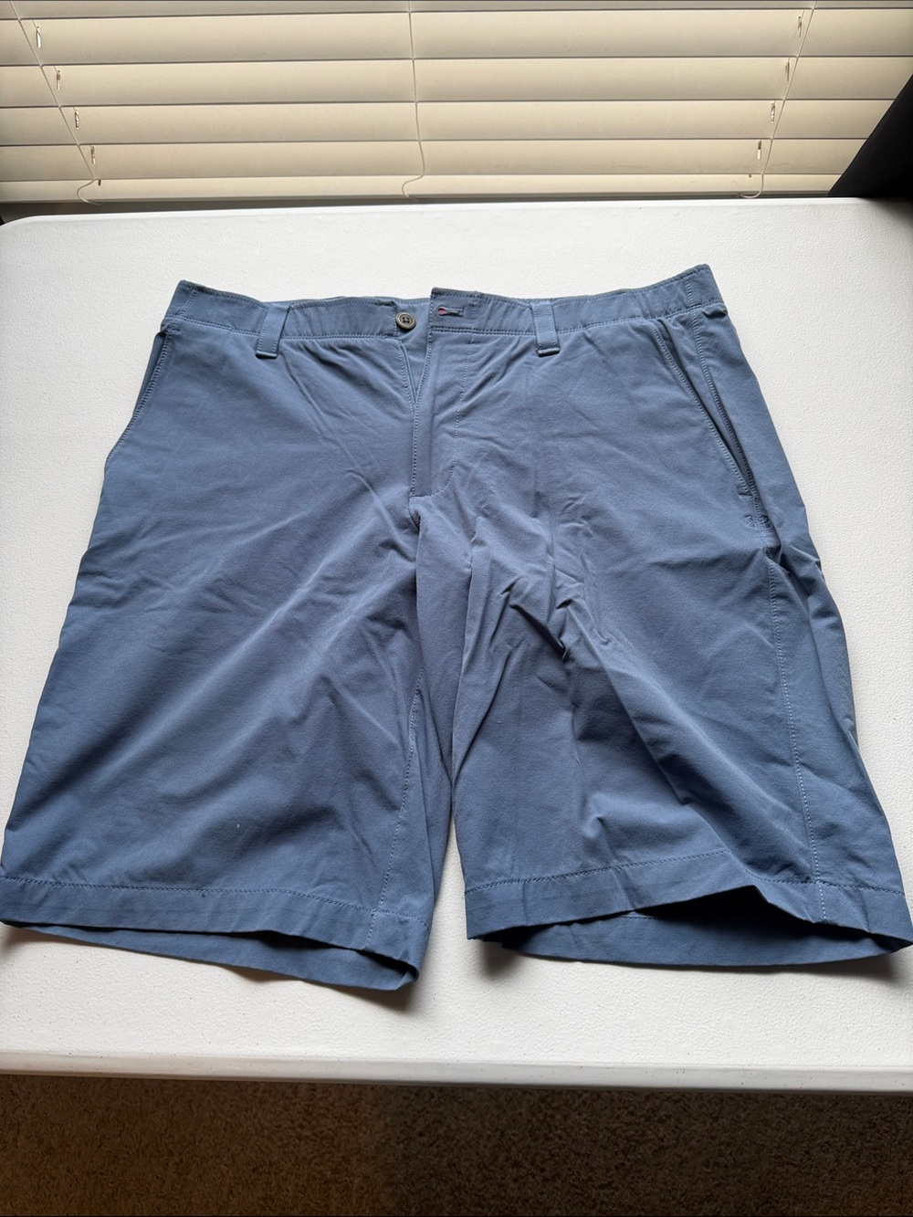 Under Armour Men's Slate Blue Flat-Front Performance Shorts